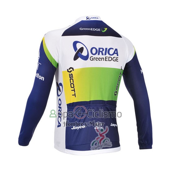 Orica Verdeedge Ropa Ciclismo Culotte Largo 2013 Mangas Largas Azul